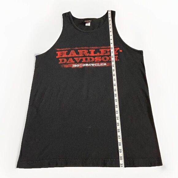 Harley Davidson Mens L Tank Top Y2K Heritage Fort Walton Beach 2010 Graphics - Picture 10 of 10